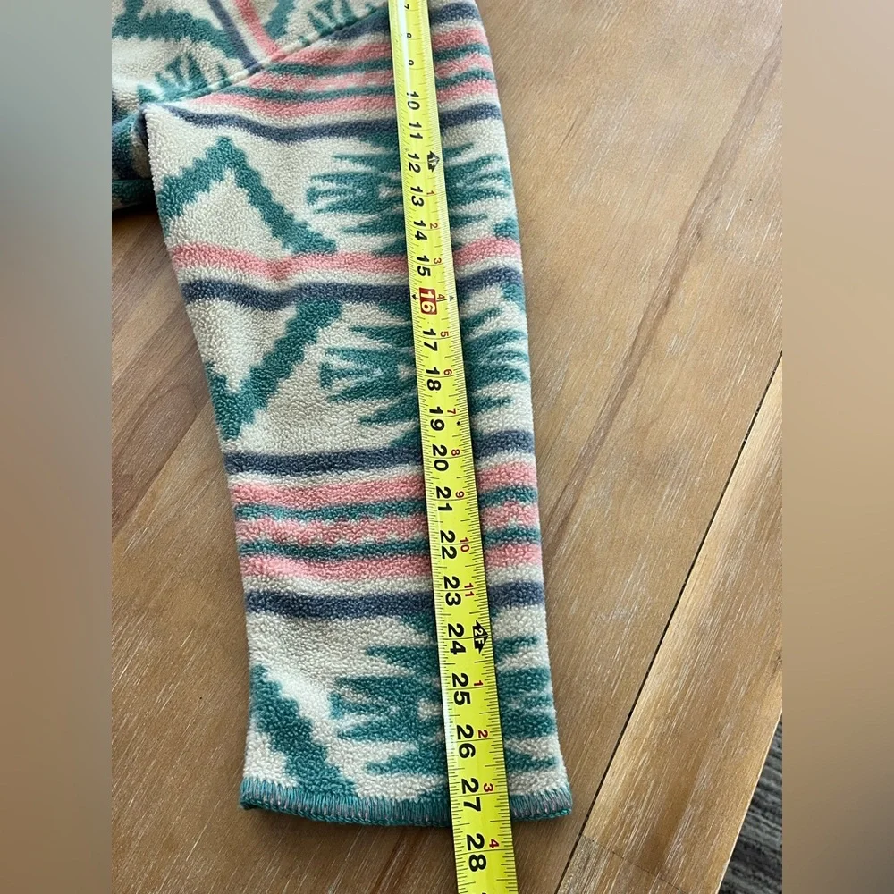 Vintage WoolRich fleece jacket womens SMALL made in USA southwestern Aztec shawl - Picture 7 of 7